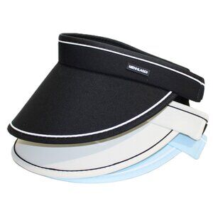 Lot of 3 Women Wide Brim Hat Sun Visor Beach Adjustable UV Protection Foldable